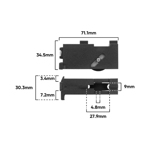 Car Sliding Door Adj & Roller LH (A340)