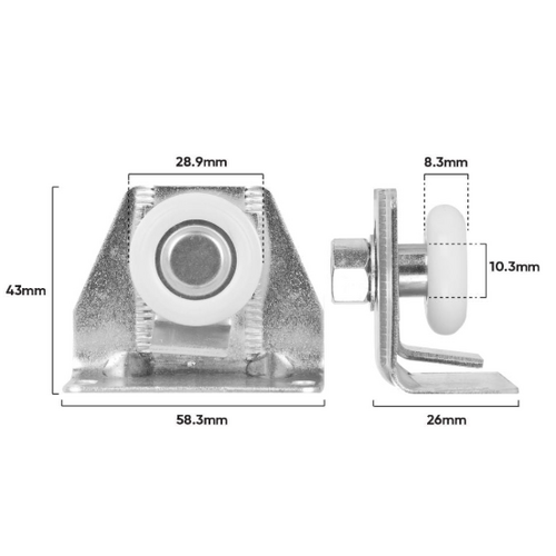 Trolley Assembly Adj Top Hung