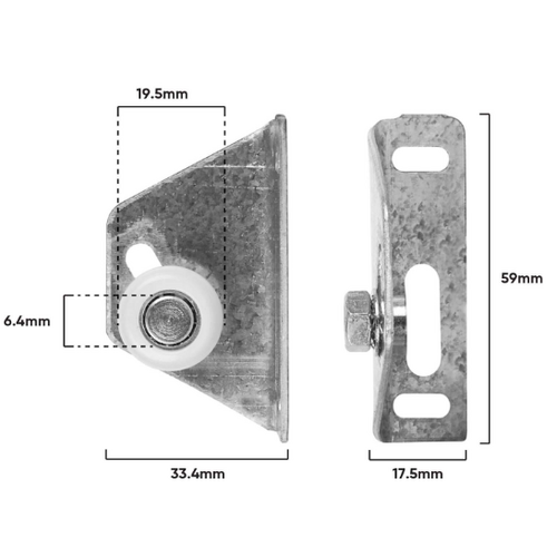 Trolley Assembly Adj Top Hung (B145)