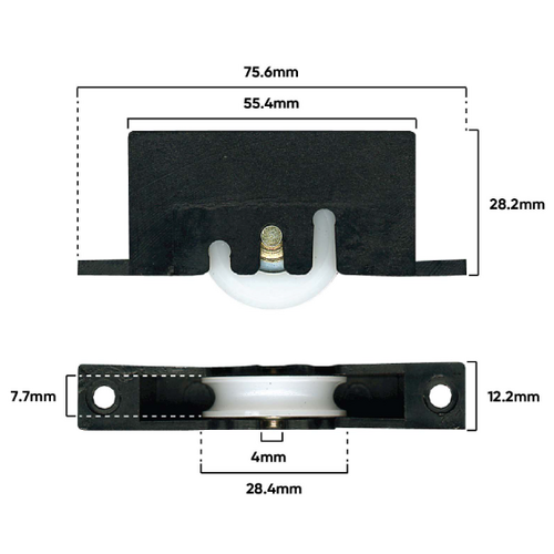 Carriage Screen Door Adj & Roller (C430)