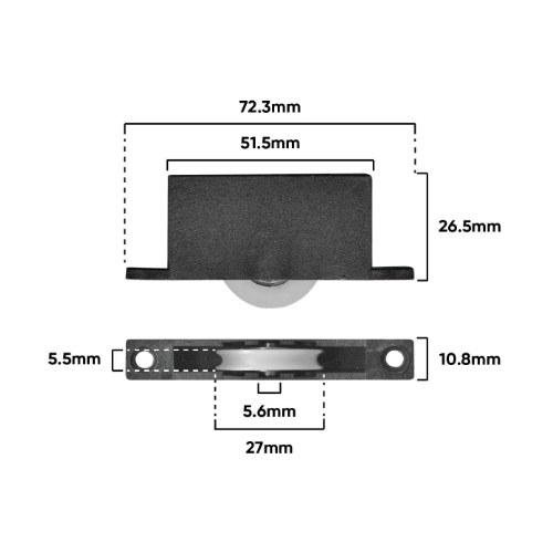 Carriage Screen Door Adj & Roller (C470)