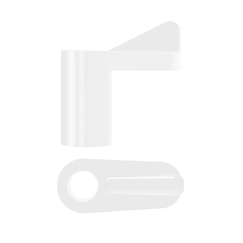 Swivel Clip Offset 11mm Clear(C726)