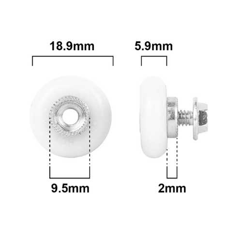 Roller 19mm dia Convex (D350)