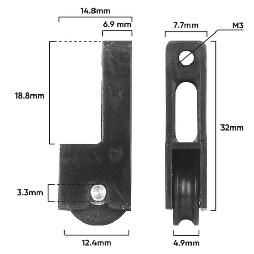 Carriage Window Adj & Roller (E130)