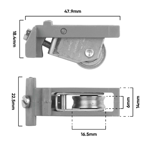 Carriage Window Adj & S/Steel Roller & Retainer(E240)
