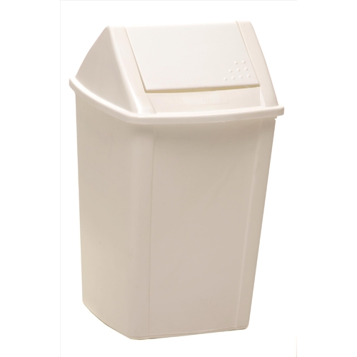 Sabco 18 Litre Swing Top Tidy Bin White