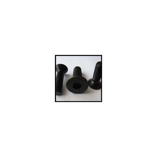 Socket Cap Screw Flat Head M6 x 10mm Black 10.9 Grade