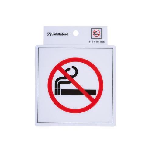 NO SMKING S/ADHESIVE SIGN
